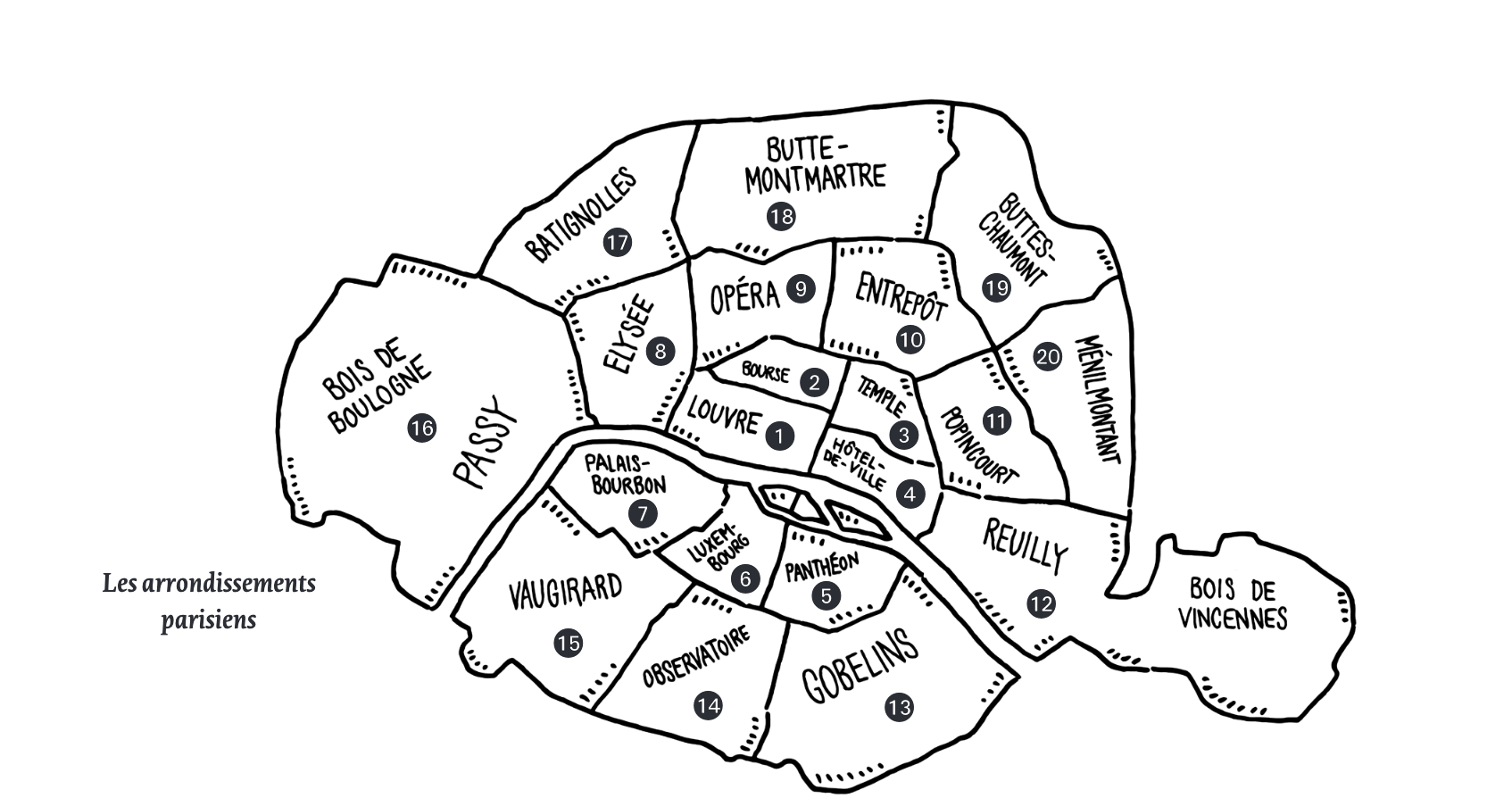 Karte Paris
