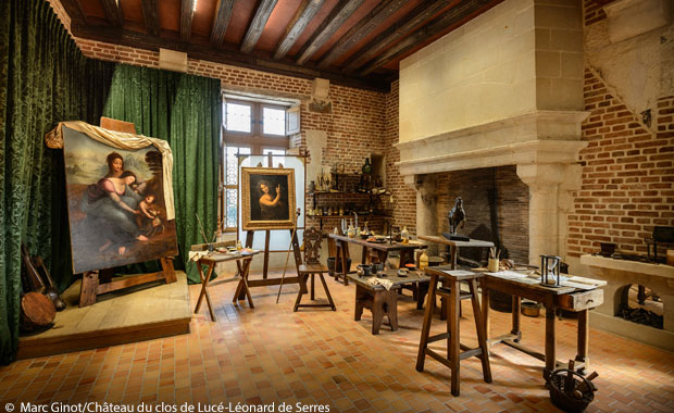 Les ateliers de Léonard de Vinci, au château du Clos Lucé