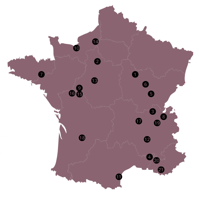 Frankreichskarte