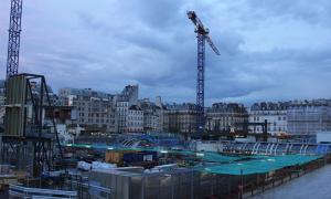 Paris Les Halles Baustelle