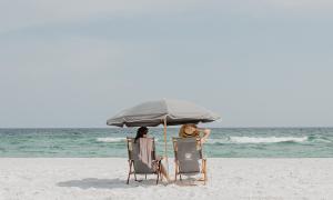 2 women on the beach