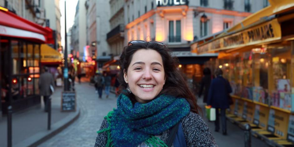 Studentin in Paris