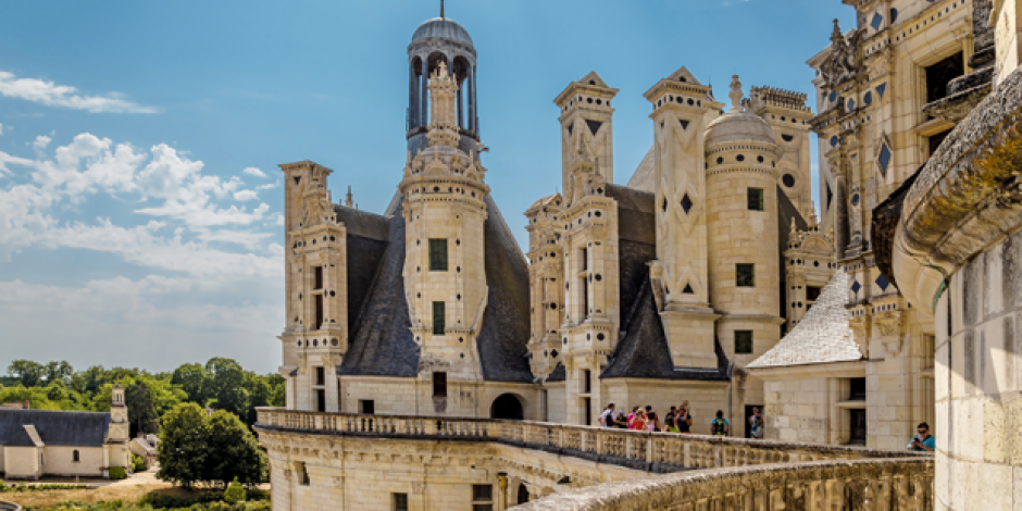 Blick auf Schloss Chambord