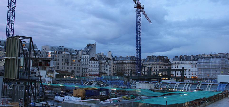 Paris Les Halles Baustelle