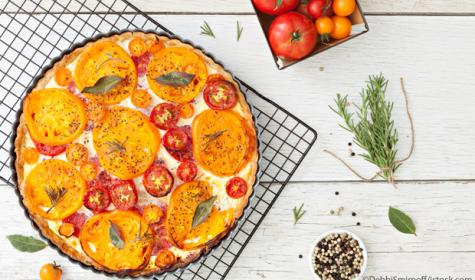 tarte à la tomate